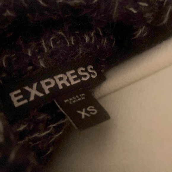 Express Navy Blue Chunky Open Cardigan Sweater - Picture 6 of 7